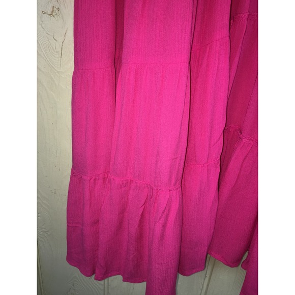 Torrid Swim Cover Up Cardigan Womens 1X 14W 16W Crinkle Gauze Beach Boho Ruffles - Picture 7 of 12